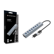 CONCEPTRONIC 7-portu USB-A3.0 / -C skirstytuvas su 7xA3.0 be maitinimo šaltinio, juodas CONCEPTRONIC 7-portu USB-A3.0 / -C skirstytuvas su 7xA3.0 be maitinimo šaltinio, juodas