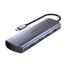 UNITEK 9-in-1 USB-C dokas, HDMI, VGA, SD, RJ45, PD 100W