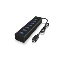 Hub 7-portu IcyBox USB 3.0 IB-HUB1700-C3 USB 3.0 Type-C (b) mazumtirdzniecība Hub 7-portu IcyBox USB 3.0 IB-HUB1700-C3 USB 3.0 Type-C (b) mazumtirdzniecība