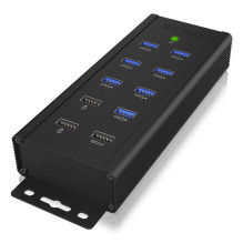 USB centrmezgls Icy Box 7x USB-A 3.0 (IB-HUB1703-QC3)