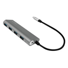 Šakmuo su 4xUSB 3.1, USB-C, aliuminio korpusu Šakmuo su 4xUSB 3.1, USB-C, aliuminio korpusu