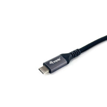 Equip USB-C4.0- C Gen3 kabelis PD240W St / St 1.20m Juodas Equip USB-C4.0- C Gen3 kabelis PD240W St / St 1.20m Juodas