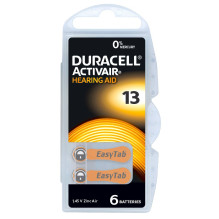 Battery - Duracell Activair 13 Hearing aid batteries 60 pcs 1,45V Battery - Duracell Activair 13 Hearing aid batteries 60 pcs 1,45V