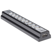 MANHATTAN USB-HUB 10-Port USB 2.0 Desktop Hub Black MANHATTAN USB-HUB 10-Port USB 2.0 Desktop Hub Black