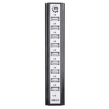 MANHATTAN USB-HUB 10-Port USB 2.0 Desktop Hub Black MANHATTAN USB-HUB 10-Port USB 2.0 Desktop Hub Black