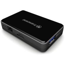 USB-HUB 4-portu Transcend USB3.0 HUB3K ar barošanas bloku USB-HUB 4-portu Transcend USB3.0 HUB3K ar barošanas bloku