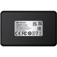 USB-HUB 4-portu Transcend USB3.0 HUB3K ar barošanas bloku USB-HUB 4-portu Transcend USB3.0 HUB3K ar barošanas bloku