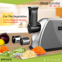 Brock MG 1601 SS Meat Grinder 1400W, Red / Steel