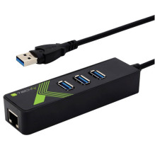 Techly USB 3.0 adapteris ar Gigabit Ethernet un 3 portu USB 3.0 Techly USB 3.0 adapteris ar Gigabit Ethernet un 3 portu USB 3.0