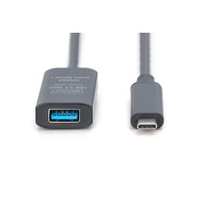 DIGITUS pagarinātāja kabelis USB-C- USB-A vīrietis / sieviete 10G 5,00m DIGITUS pagarinātāja kabelis USB-C- USB-A vīrietis / sieviete 10G 5,00m