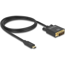 DELOCK USB kabelis Tips C - DVI(24+1) St / Bu 4K 30 Hz 1,0m Black DELOCK USB kabelis Tips C - DVI(24+1) St / Bu 4K 30 Hz 1,0m Black