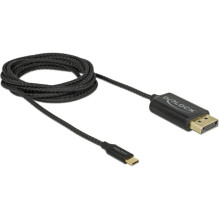 DELOCK USB Type-C DisplayPort (DP Alt Mode) 2m koaksiālais kabelis DELOCK USB Type-C DisplayPort (DP Alt Mode) 2m koaksiālais kabelis