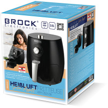 Brock AFM 3501 BK Air Fryer 3,5L 1300-1500W, Black