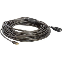 USB kabelis Delock USB-A - microUSB 20 m Black (82690)
