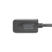 USB 2.0 HighSpeed pagarinātājs kabelis Tips USB A / USB A M / Ž aktīvs 20m Black