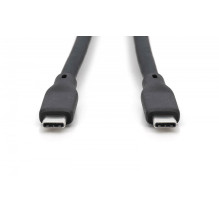 DIGITUS USB 3.2 kabelis Tips C - C silikona St / St 2m Black DIGITUS USB 3.2 kabelis Tips C - C silikona St / St 2m Black
