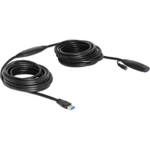 USB kabelis Delock USB-A - USB-A 10 m Black (83415) USB kabelis Delock USB-A - USB-A 10 m Black (83415)