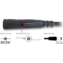 USB kabelis Delock USB-A - USB-A 5 m juodas (83089) USB kabelis Delock USB-A - USB-A 5 m juodas (83089)