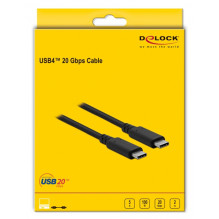 Delock USB4 20 Gbps kabelis 2 m