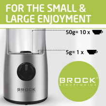 Brock CG 1050 SS kavamalė 150W, plienas