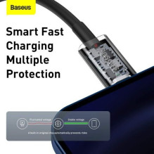Baseus Type-C - Lightning Superior Series fast charging data cable, PD 20W, 1m, Black (CATLYS-A01) Baseus Type-C - Lightning Superior Series fast charging data cable, PD 20W, 1m, Black (CATLYS-A01)