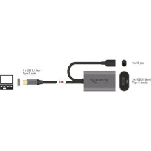 DELOCK aktyvus USB3.1 Gen.1 ilgintuvas USB Type-C 5m DELOCK aktyvus USB3.1 Gen.1 ilgintuvas USB Type-C 5m