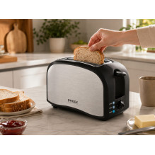 Brock BT 1003 SS Toaster 800W, Black / Steel
