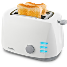 Brock BT 1002 WH Toaster 800W, White