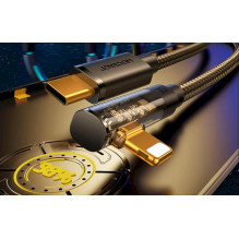 Joyroom Gaming Cable Lightning (Angled) - Type-C (Straight) cable 20W, 480mb / s, 1.2m, Blue (S-CL020A6) Joyroom Gaming Cable Lightning (Angled) - Type-C (Straight) cable 20W, 480mb / s, 1.2m, Blue (S-CL020A6)