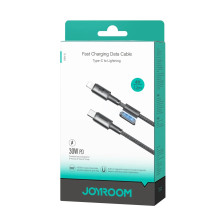 Joyroom Type-C - Lightning Unlimited Series Cable A50, 60W, 480mb / s, 1.2m with Magnetic Orgaznizer, Gray (S-A50_CL)