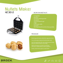 Brock HZ 3012 Nutlets Mold Maker 750W, White