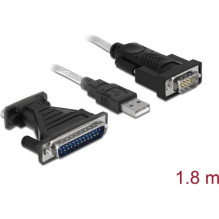 USB kabelis Delock USB-A - 1.8 m Black (61308)