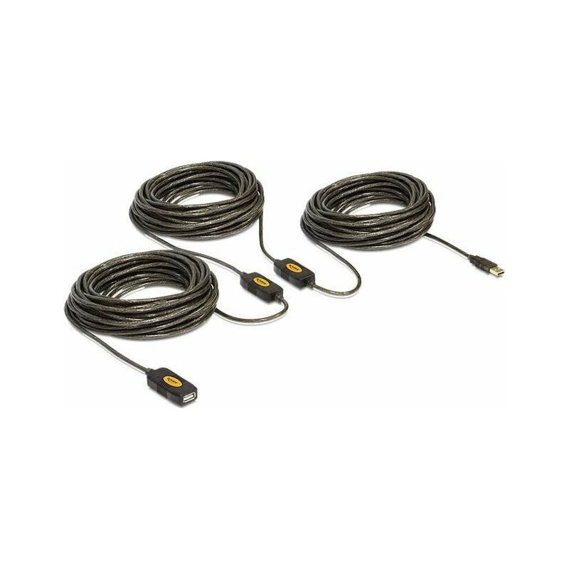 USB kabelis Delock USB-A - USB-A 30 m juodas (83453)