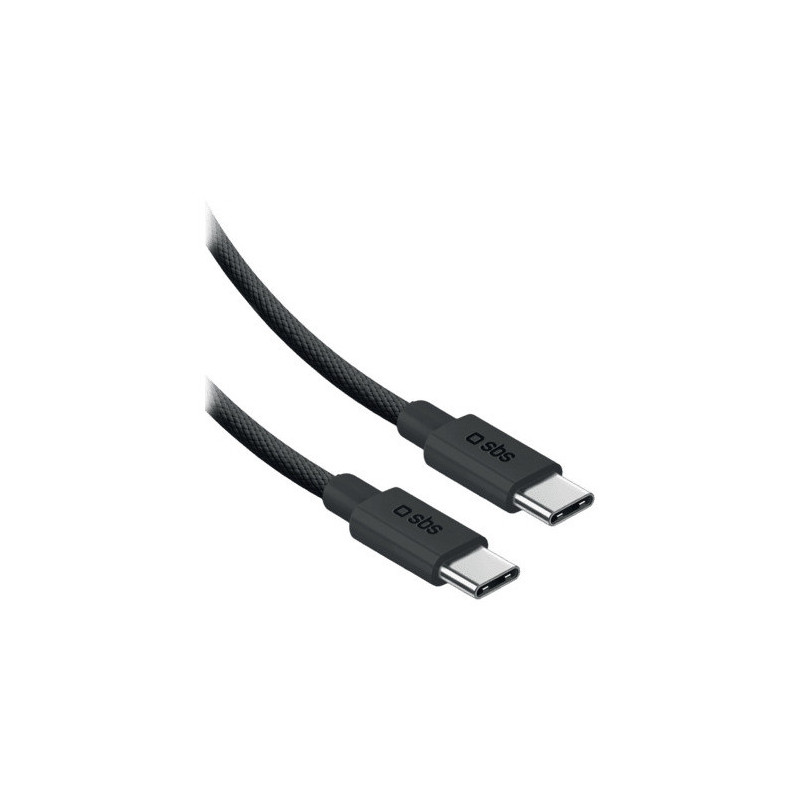SBS USB-C to USB-C Nylon Cable 2m 240W Black