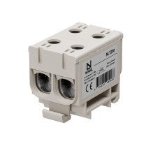 NLT250 Universal terminal 2x2.5-50 mm², gray, for aluminum / copper (Al / Cu) conductors