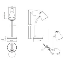 PONGO LED TABLE LAMP WHITE