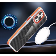 Case for iPhone 17 Pro / 18 Pro Fiber compatible with MagSafe orange Case for iPhone 17 Pro / 18 Pro Fiber compatible with MagSafe orange