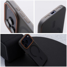 Case for iPhone 17 Pro Max / 18 Pro Max Go Orange compatible with MagSafe black Case for iPhone 17 Pro Max / 18 Pro Max Go Orange compatible with MagSafe black
