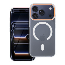 Case for iPhone 17 Pro Max / 18 Pro Max Go Orange compatible with MagSafe transparent Case for iPhone 17 Pro Max / 18 Pro Max Go Orange compatible with MagSafe transparent