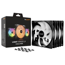 be quiet! LIGHT WINGS LX 140mm PWM 3-Pack Black