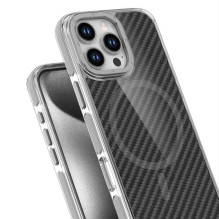 Case for iPhone 17 Pro Max / 18 Pro Max Fiber compatible with MagSafe gray Case for iPhone 17 Pro Max / 18 Pro Max Fiber compatible with MagSafe gray