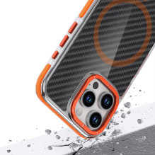 Case for iPhone 17 Pro Max / 18 Pro Max Fiber compatible with MagSafe orange Case for iPhone 17 Pro Max / 18 Pro Max Fiber compatible with MagSafe orange