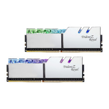 G.Skill DIMM 32 GB DDR4-3600 (2x 16 GB) Dual-Kit (silver, F4-3600C18D-32GTRS, Trident Z Royal, INTEL XMP)