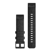 Garmin QuickFit® 20 Watch Bands Heathered black nylon, black hardware