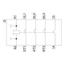 Siemens 3RT2015-1AP01 elektros kontaktorius Siemens 3RT2015-1AP01 elektros kontaktorius