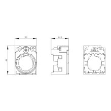 Siemens 3SU1550-0AA10-0AA0 elektros jungiklio priedas Siemens 3SU1550-0AA10-0AA0 elektros jungiklio priedas