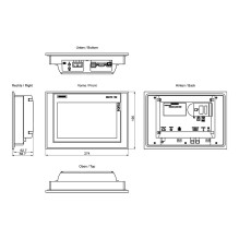 Siemens 6AV2124-0JC01-0AX0 jutiklinis valdymo skydelis Siemens 6AV2124-0JC01-0AX0 jutiklinis valdymo skydelis
