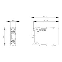 Siemens 3SU1400-1AA10-1DA0 pagalbinis contact Siemens 3SU1400-1AA10-1DA0 pagalbinis contact