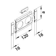 Hager GB080219016 cable trunking system accessory Hager GB080219016 cable trunking system accessory