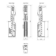 Siemens 6ES7193-6BP20-0DA0 elektros gnybtai Siemens 6ES7193-6BP20-0DA0 elektros gnybtai